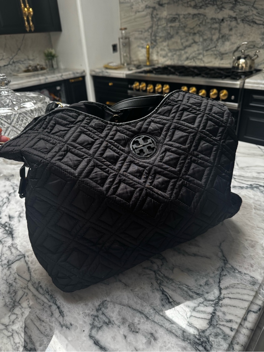 Tory Burch Quilted Black Shoulder Bag